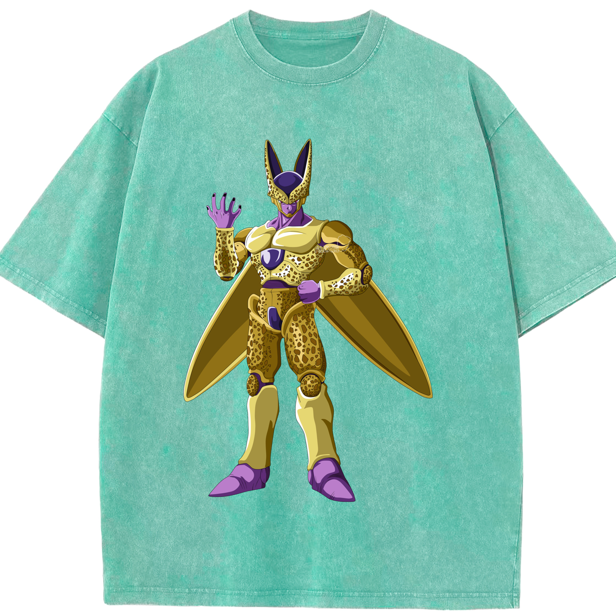 （画像用） ドラゴンボール セル DRAGON BALL Cell 綿100% ヴィンテージ風 半袖Tシャツ（フロントプリント）